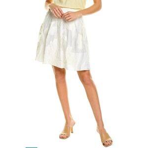 $395 Vince Women's Fil Coupe Short Tiered Skirt Size Small NWT